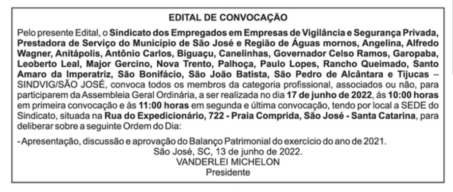 Assembleia Geral Ordinária